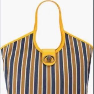 KURT GEIGER LARGE CHELSEA stripe tote bag